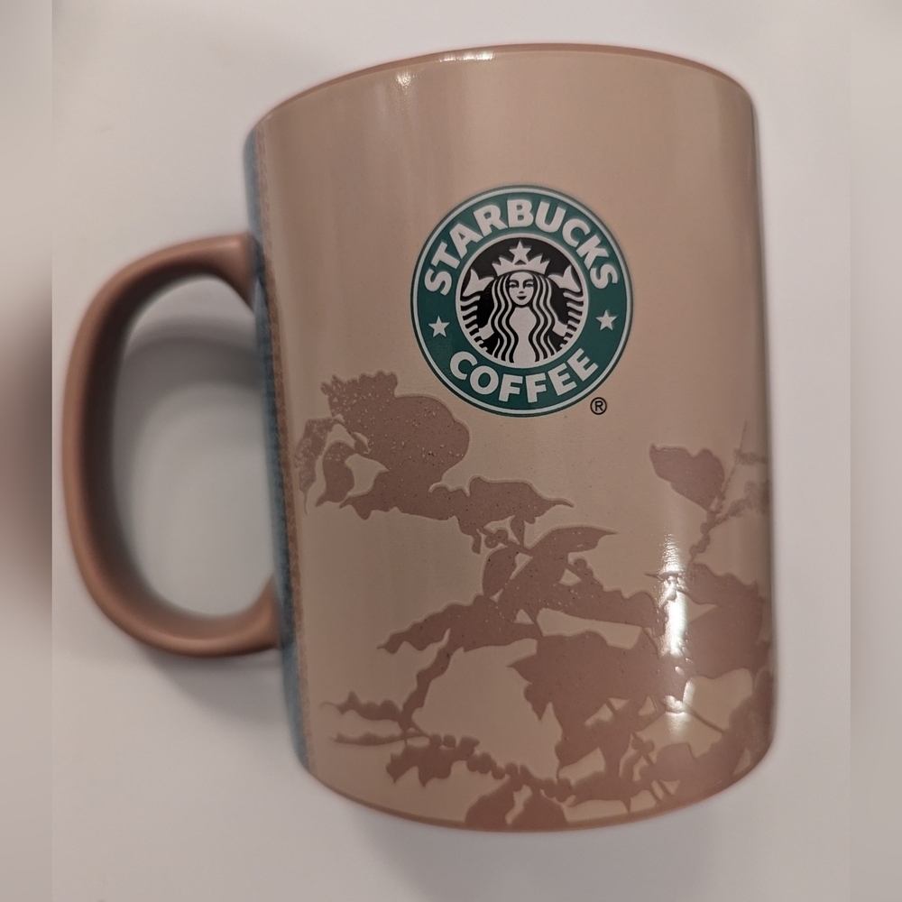 Starbucks Mug "Thanks to Manolo" poem African coffee map 2006 Collectible 18oz
